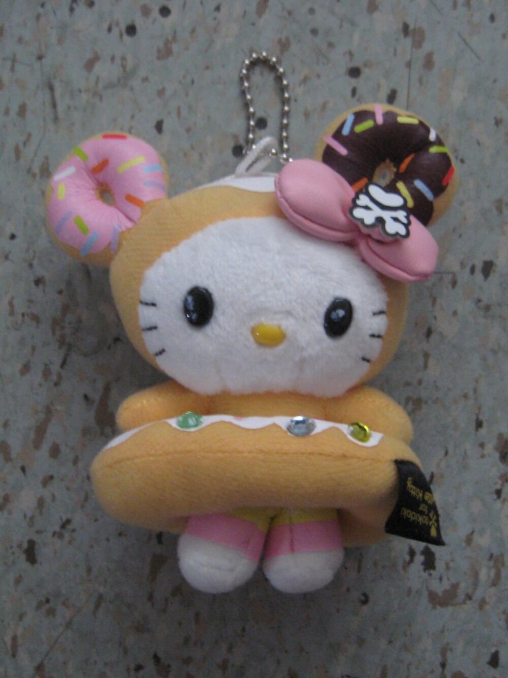 Tokidoki For Hello Kitty 2008 Donutella Plush Key Chain- Rare
